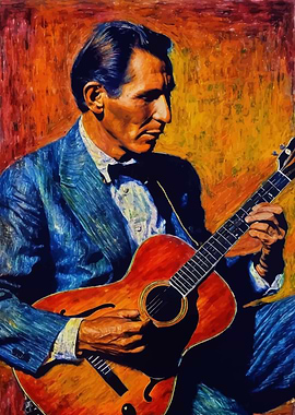 Chet Atkins Guitarist Portrait