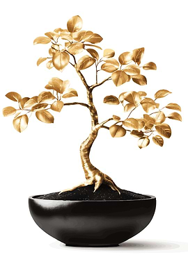 Golden Bonsai Tree