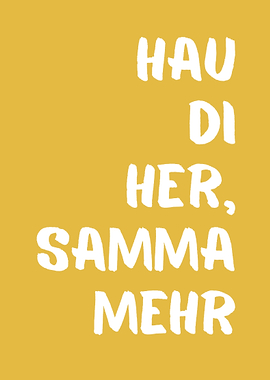 German Text Art Print