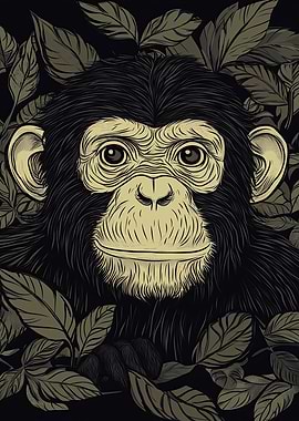 Chimpanzee Portrait