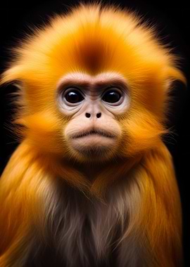 Golden Monkey Portrait