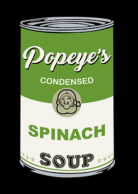 Popeye's Spinach Soup Can