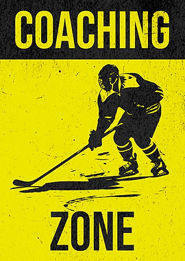 Hockey Coaching Zone Silhouette