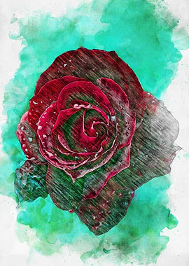Watercolor Rose
