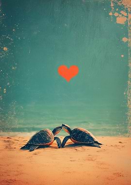Sea Turtle Love