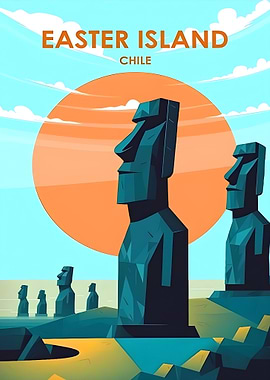 Easter Island Moai Statues