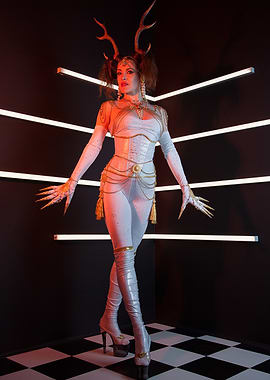 White Antler Costume