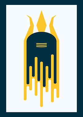 Shiva Lingam Abstract Art