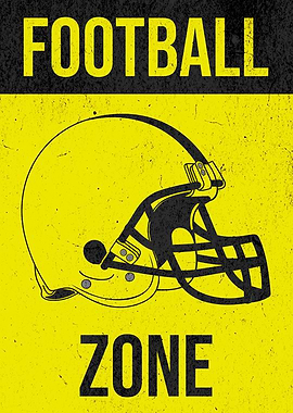 Football Zone White Helmet