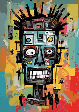 Abstract Robot Face