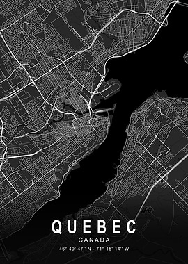 Quebec Dark City Map