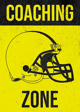 Coaching Zone White Football Helmet