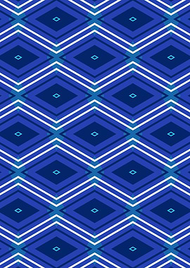 Blue Diamond Pattern