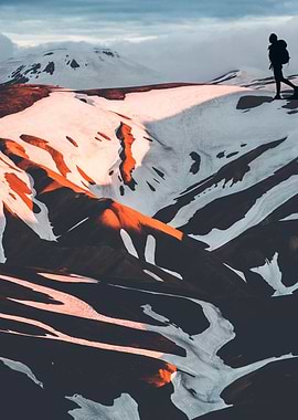 Snowy Mountain Landscape