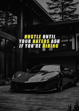 Hustle Motivation Poster