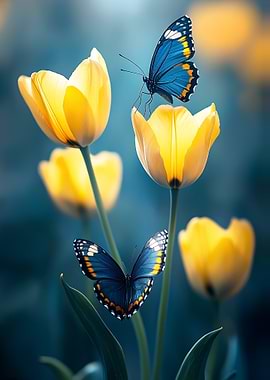 Butterflies and Tulips