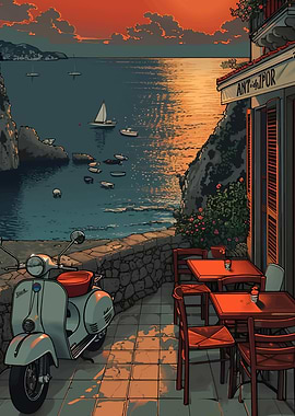 Romantic views of the Amalfi Coast town