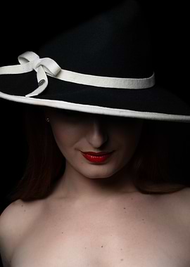 Woman in Black Hat