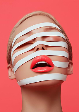 Woman with White Stripes