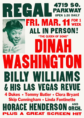 Dinah Washington Concert Poster