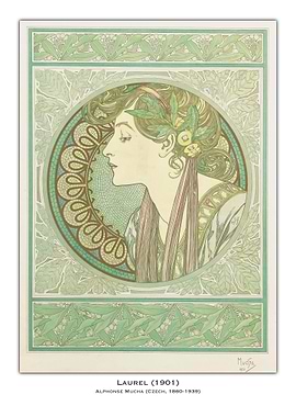 Laurel by Alphonse Mucha