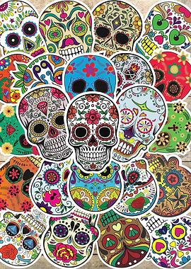 Sugar Skull Stickers