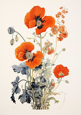 Poppy Flower Bouquet