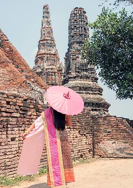 Woman in Traditional Thai Dress