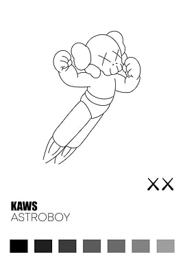 Kaws Astroboy Coloring Page