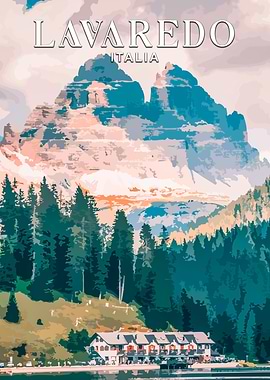 Lavaredo Mountain Landscape