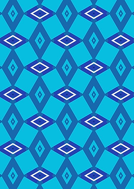Blue Diamond Pattern