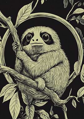 Sloth in Tree