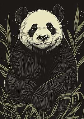 Panda in Bamboo