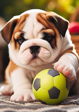 Cute English Bulldog Puppy