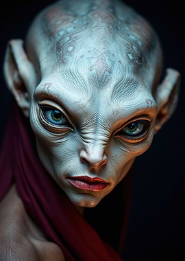 Alien Portrait - close up face