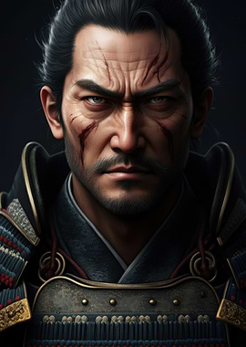 Samurai Warrior Portrait