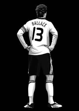 Michael Ballack Black and White Version
