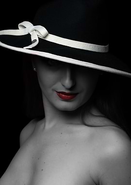 Woman in Black Hat
