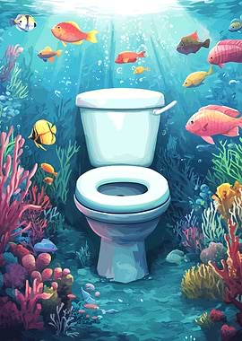 Toilet Underwater