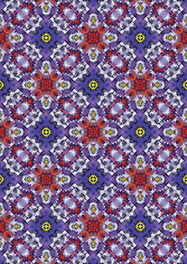 Purple and Red Geometric Pattern