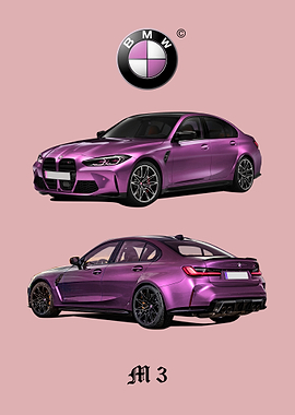 Pink BMW M3