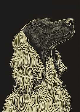 Dog Portrait in Black and White