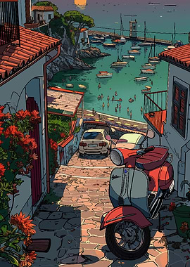 Romantic views of the Amalfi Coast town