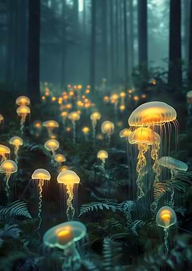 Surrealism A forest Poster Art