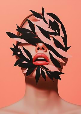 Fragmented Beauty: A Surreal Bloom