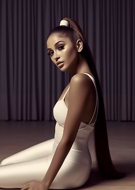 Woman in White Jumpsuit