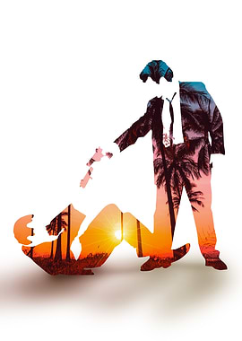 Silhouette Sunset - Reservoir Dogs