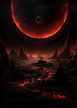Lava Planet Landscape
