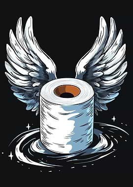 Toilet Paper with Wings