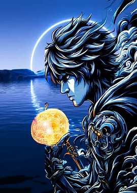 Anime Character with Orb